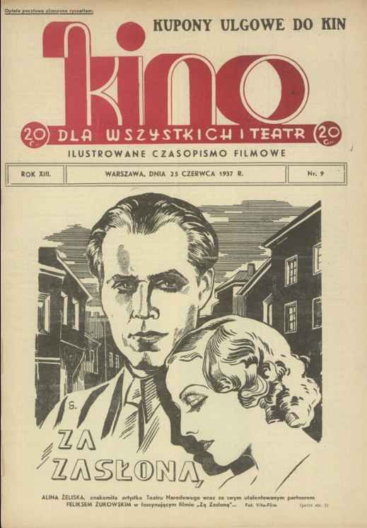 KINO DLA WSZYSTKICH magazine side cover Issue 9 25 June 1937