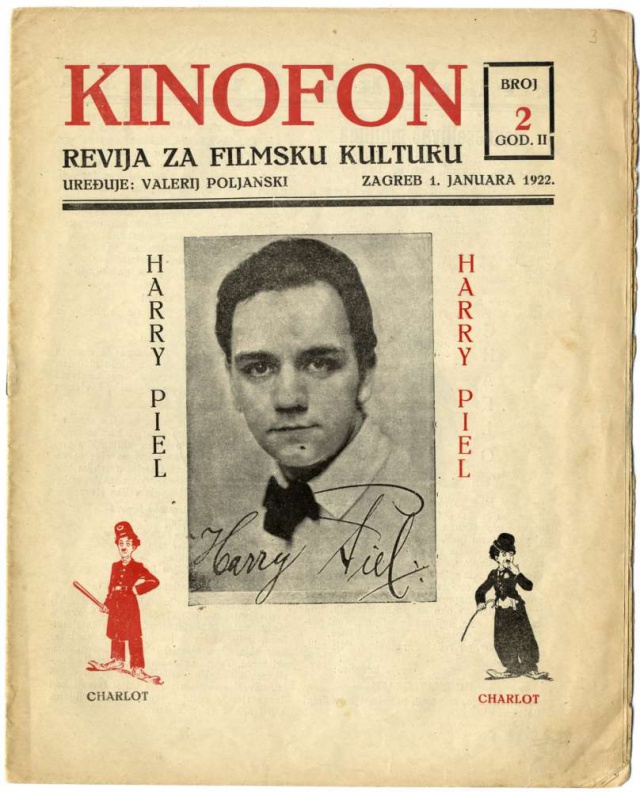 KINOFON magazine side cover Issue 2  January 1922