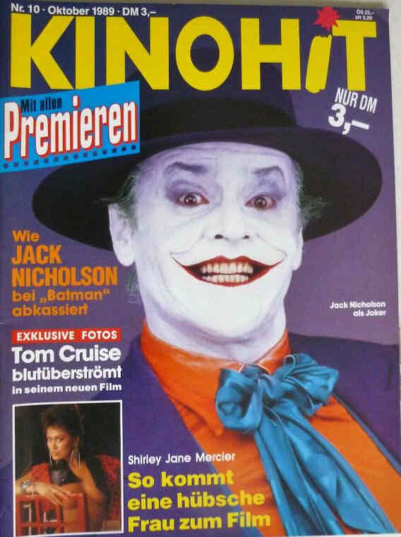 KINOHIT magazine side cover October 1989