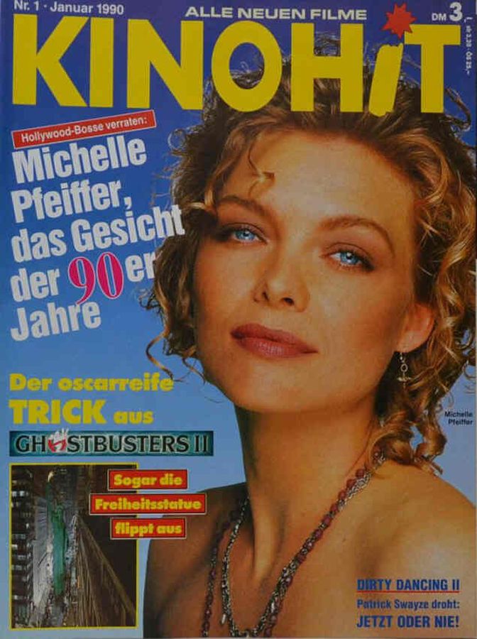 KINOHIT magazine side cover January 1990