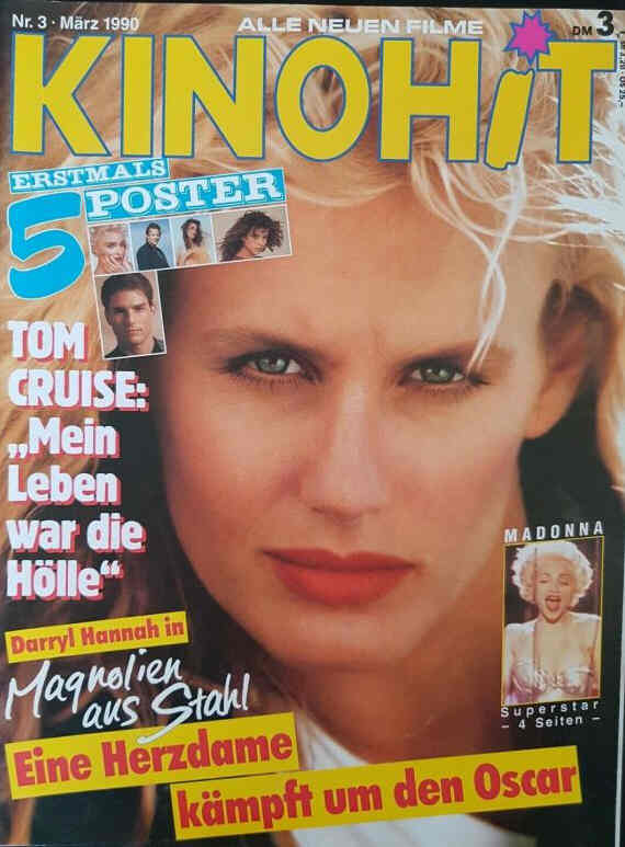 KINOHIT magazine side cover March 1990