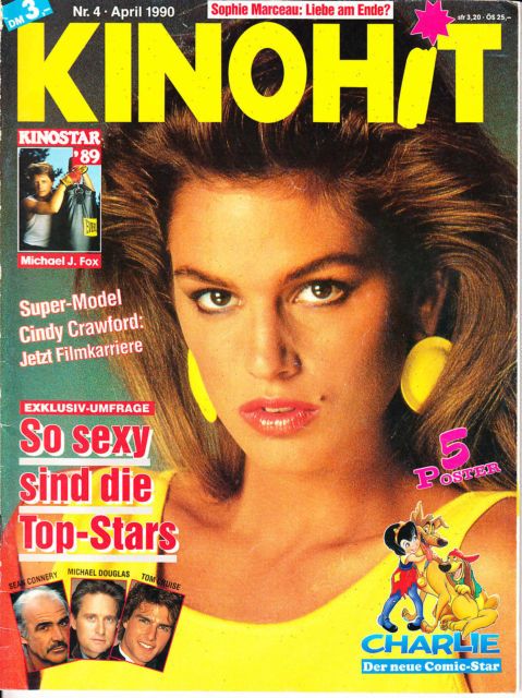 KINOHIT magazine side cover April 1990