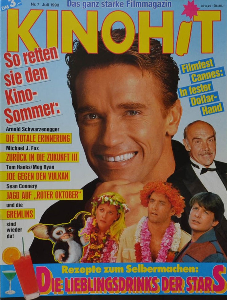 KINOHIT magazine side cover July 1990