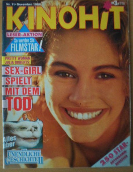 KINOHIT magazine side cover November 1990