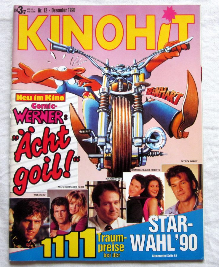 KINOHIT magazine side cover December 1990