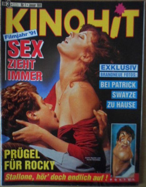 KINOHIT magazine side cover January 1991