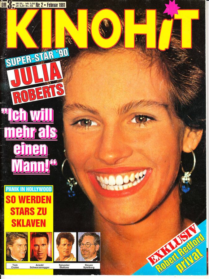 KINOHIT magazine side cover February 1991