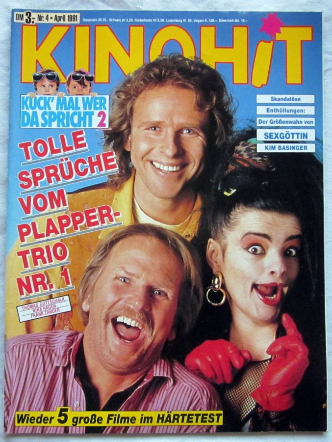 KINOHIT magazine side cover April 1991