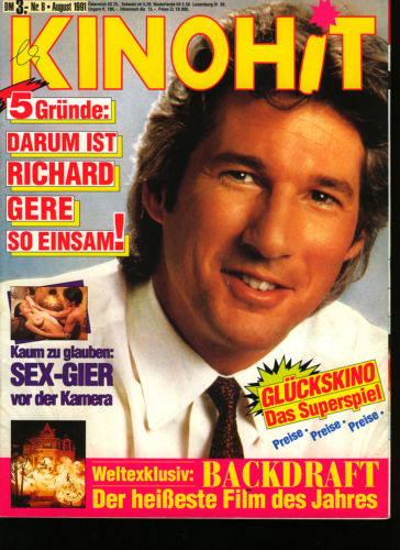 KINOHIT magazine side cover August 1991