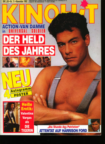 KINOHIT magazine side cover November 1992