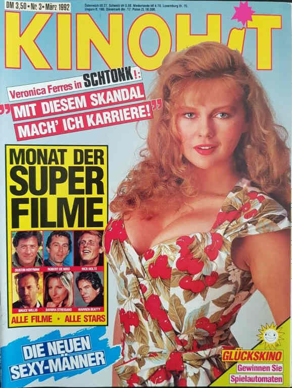 KINOHIT magazine side cover March 1992