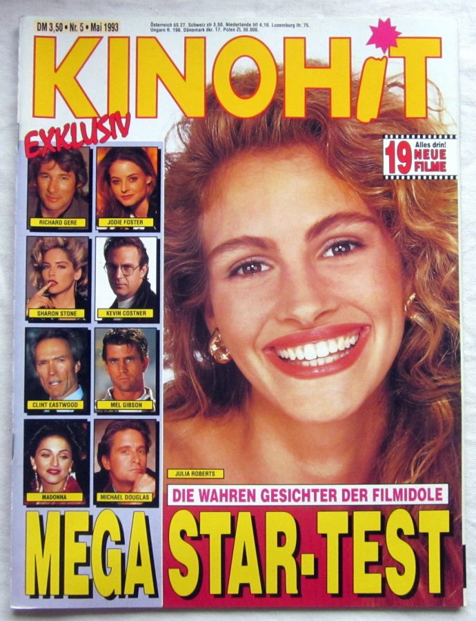 KINOHIT magazine side cover May 1993