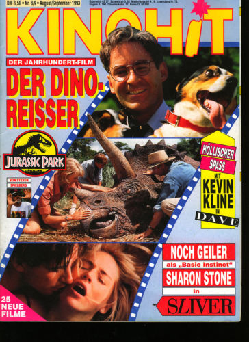 KINOHIT magazine side cover August-September 1993