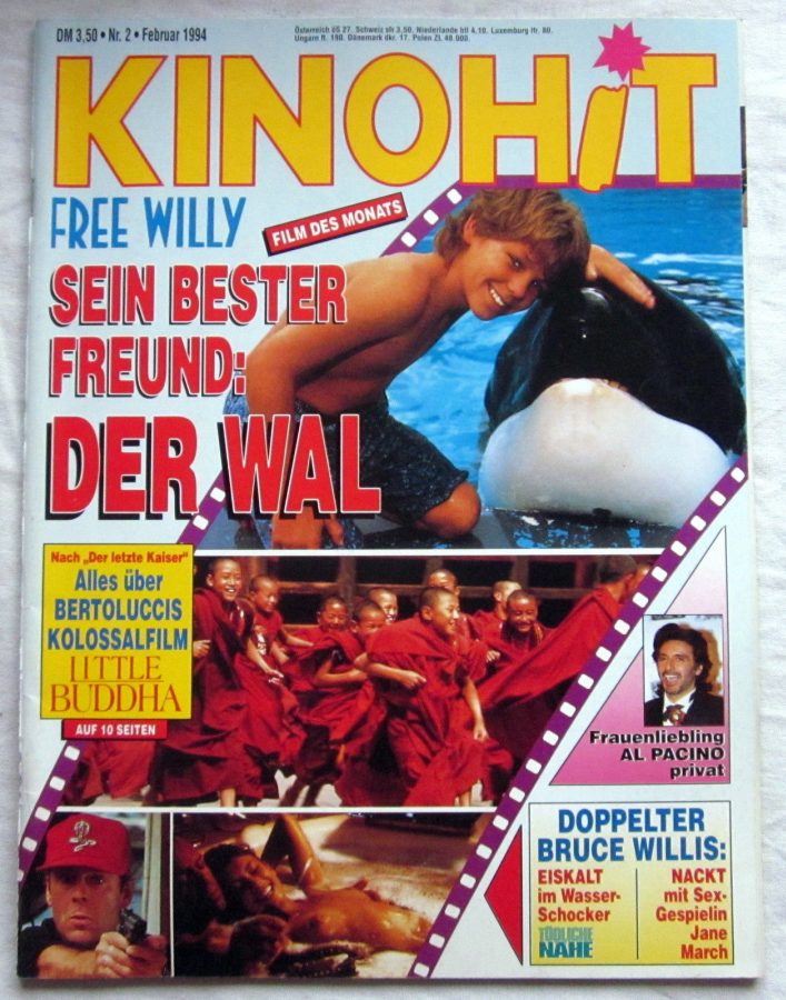 KINOHIT magazine side cover February 1994