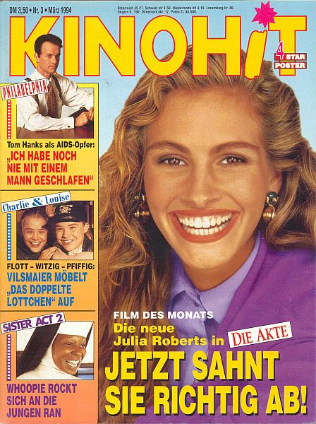 KINOHIT magazine side cover March 1994