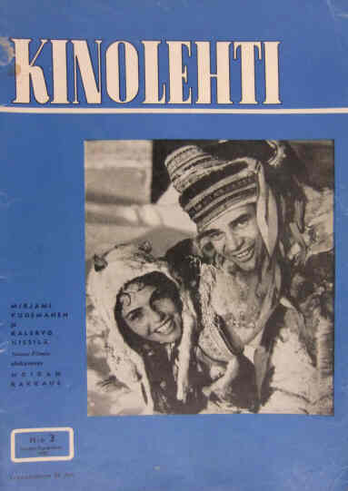 KINOLEHTI magazine side cover Issue 3  1952