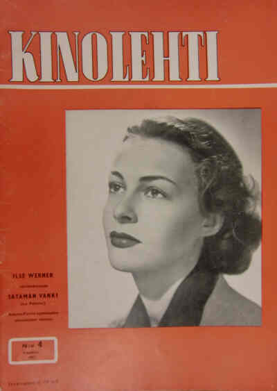 KINOLEHTI magazine side cover Issue 4  1953