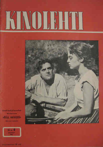 KINOLEHTI magazine side cover Issue 8  1953