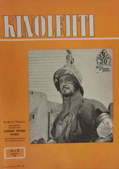 KINOLEHTI magazine side cover Issue 5  1954