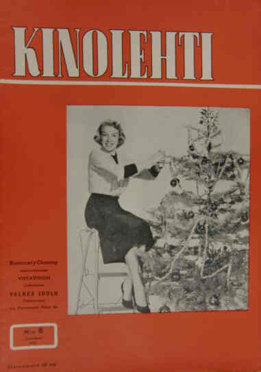 KINOLEHTI magazine side cover Issue 8  1954