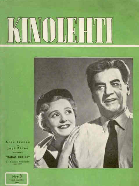 KINOLEHTI magazine side cover Issue 3  1955