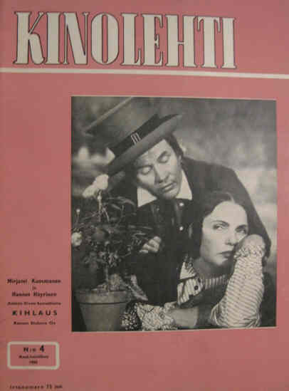 KINOLEHTI magazine side cover Issue 4  1955