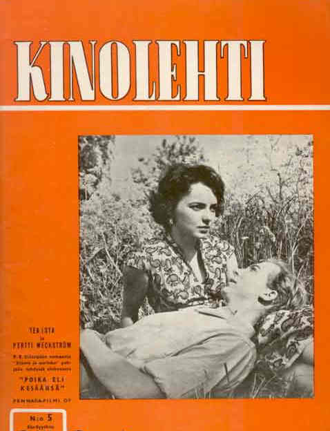 KINOLEHTI magazine side cover Issue 5  1955