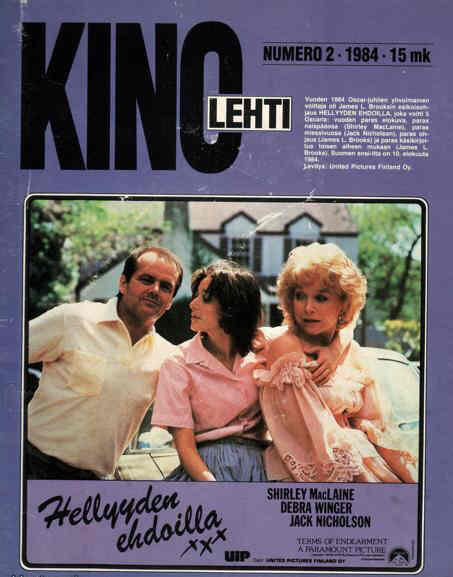 KINOLEHTI magazine side cover Issue 2  1984
