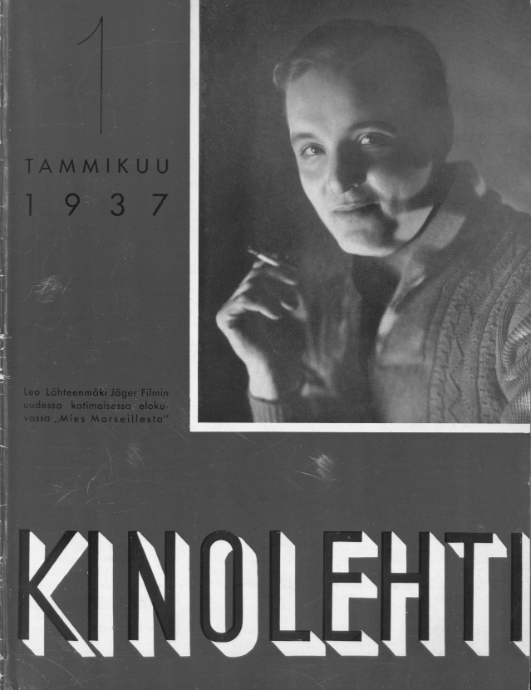 KINOLEHTI magazine side cover Issue 1   1937
