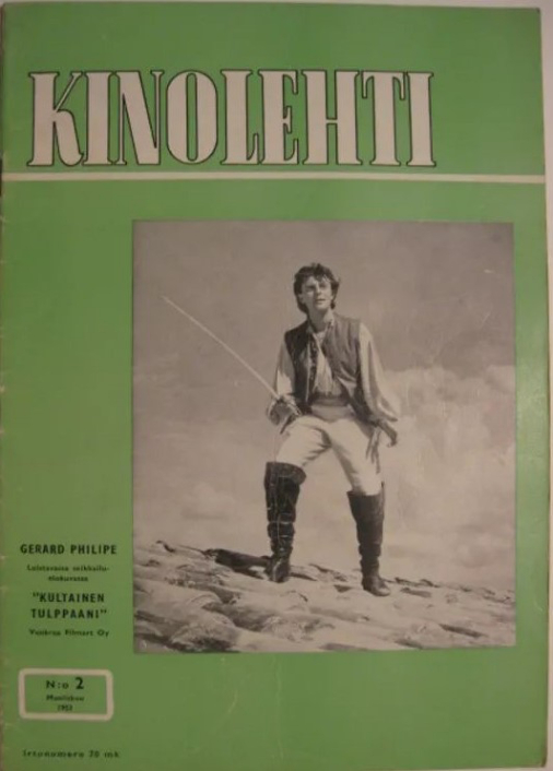 KINOLEHTI magazine side cover Issue 2   1953