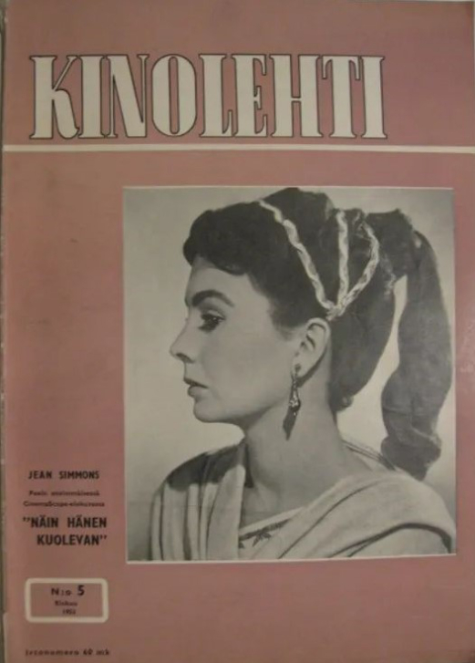 KINOLEHTI magazine side cover Issue 5   1953