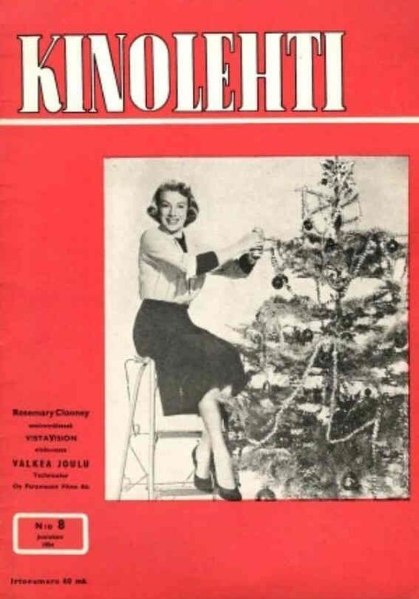 KINOLEHTI magazine side cover Issue 8   1956
