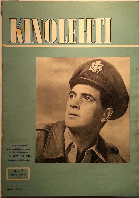 KINOLEHTI magazine side cover Issue 2   1957