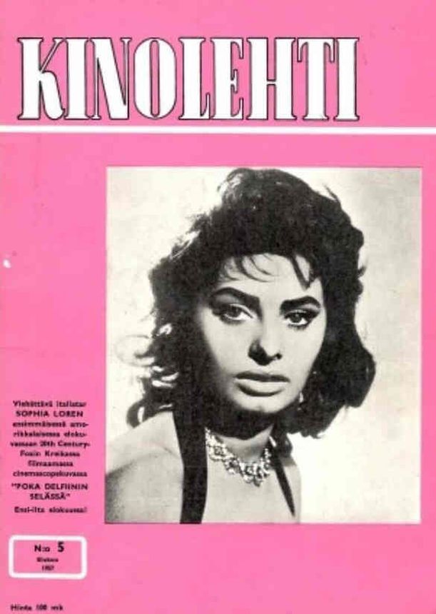 KINOLEHTI magazine side cover Issue 5   1957