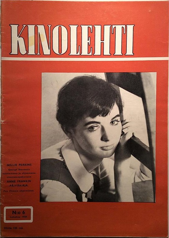 KINOLEHTI magazine side cover Issue 6   1959