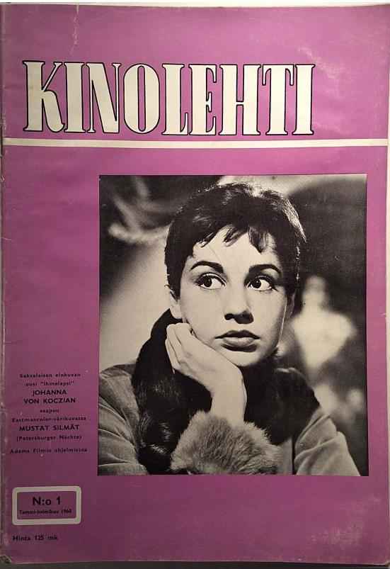 KINOLEHTI magazine side cover Issue 1   1960