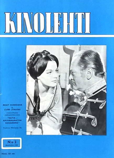 KINOLEHTI magazine side cover Issue 2   1960