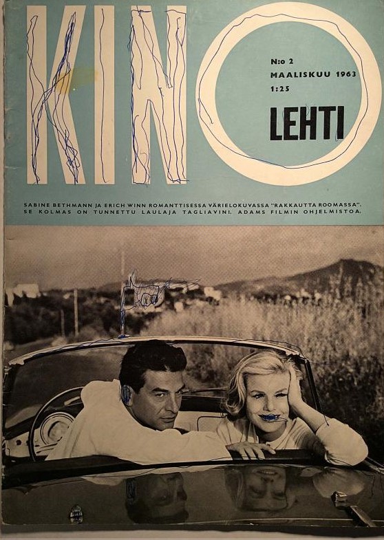 KINOLEHTI magazine side cover Issue 2   1963