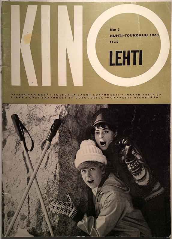KINOLEHTI magazine side cover Issue 3   1963