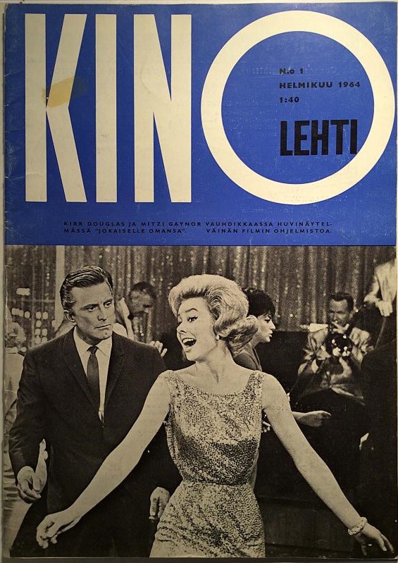 KINOLEHTI magazine side cover Issue 1   1964