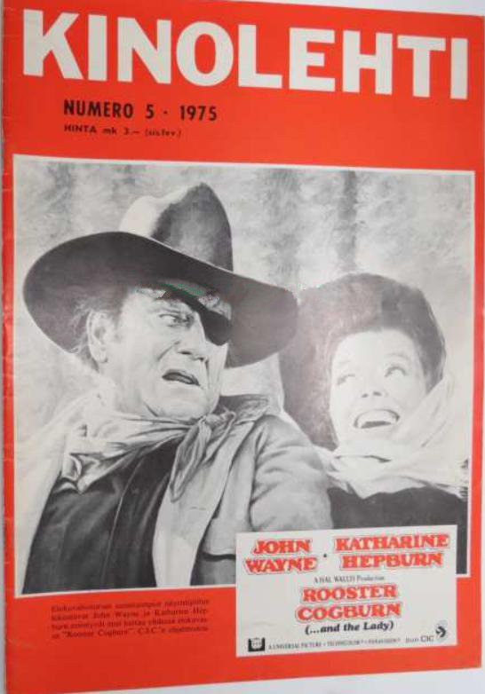 KINOLEHTI magazine side cover Issue 5   1975