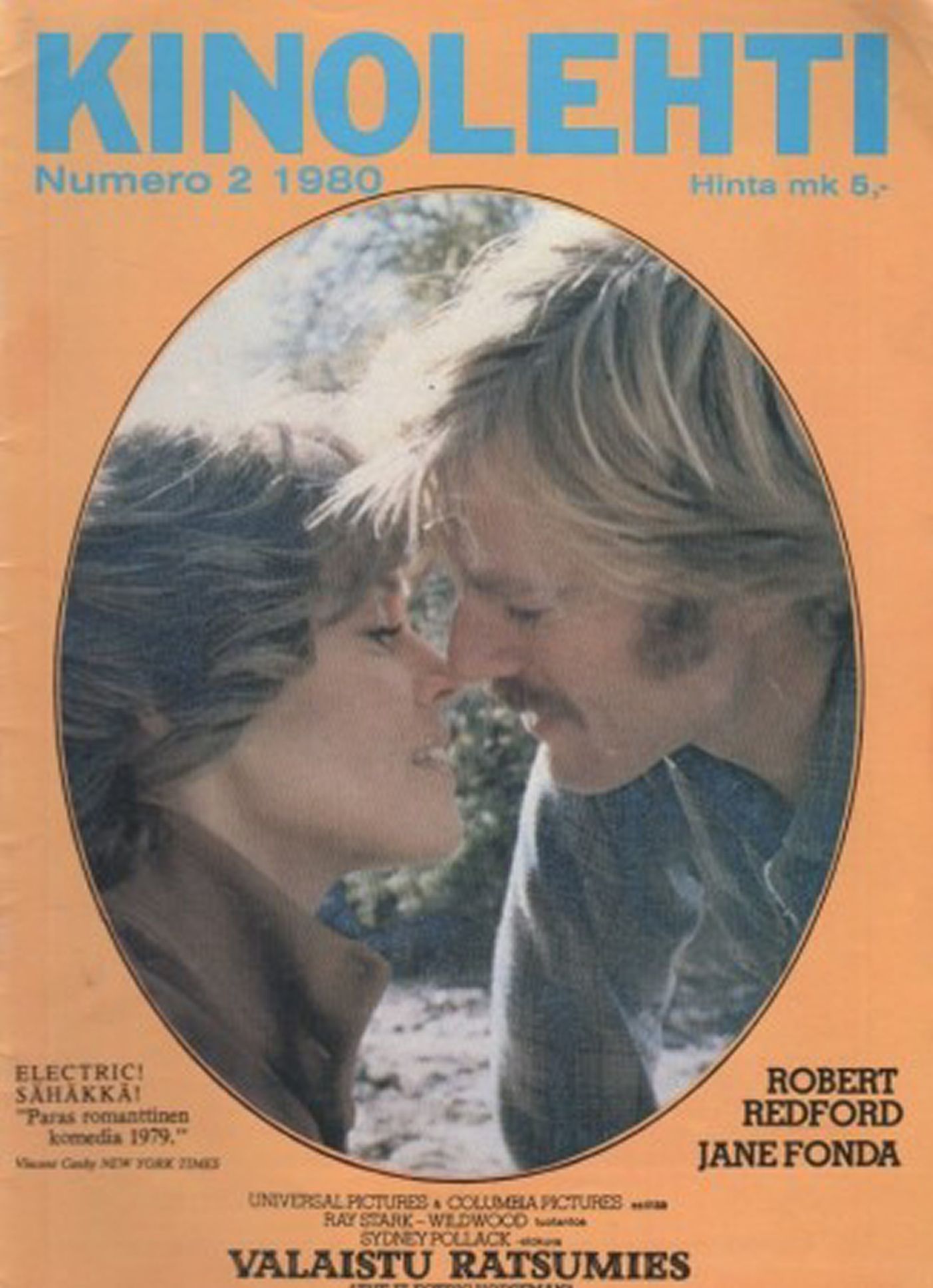 KINOLEHTI magazine side cover Issue 2   1980