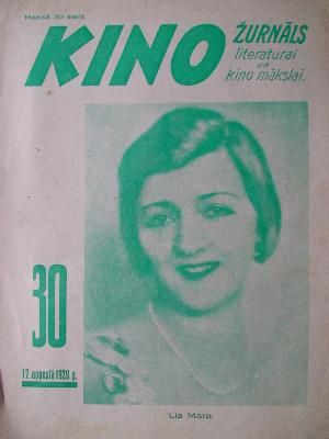 KINO (1926) magazine side cover Issue 30   1929