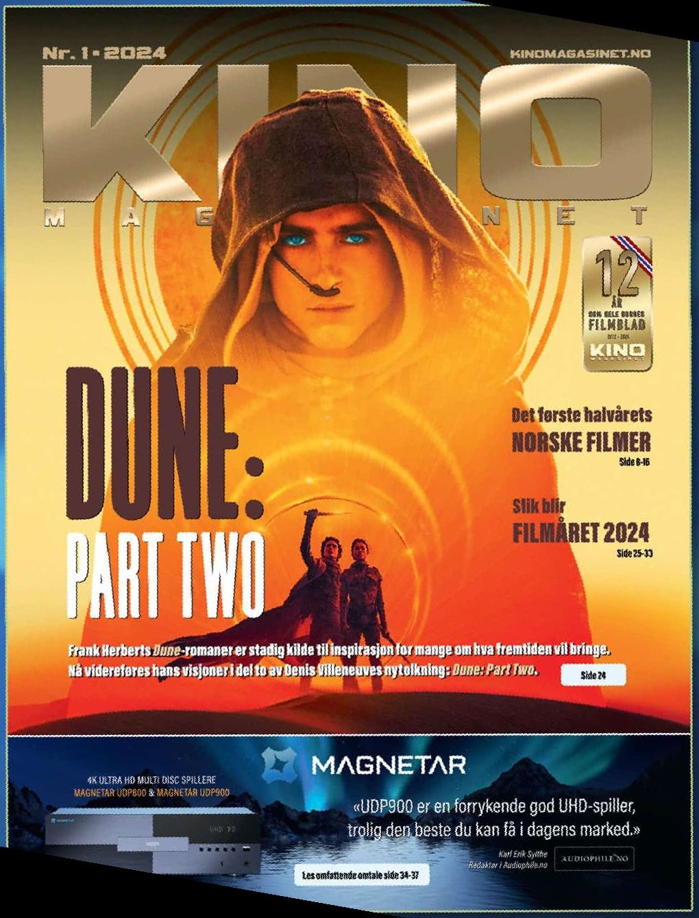 KINOMAGASINET magazine side cover Issue 1   2024