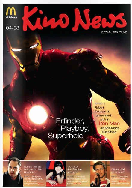 KINO NEWS magazine side cover April 2008