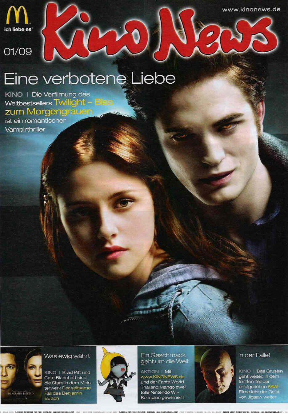 KINO NEWS magazine side cover January 2009