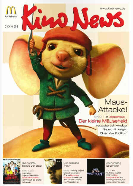 KINO NEWS magazine side cover March 2009