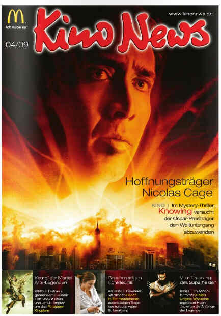 KINO NEWS magazine side cover April 2009