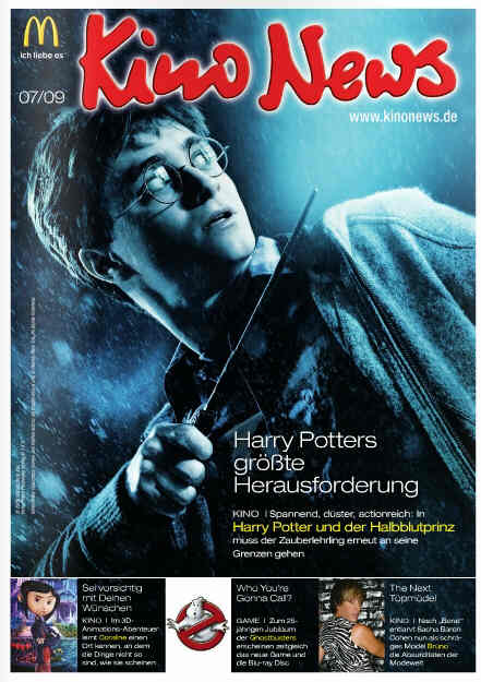 KINO NEWS magazine side cover July 2009