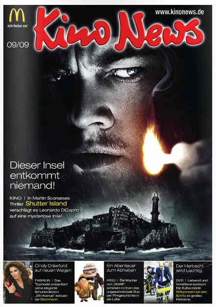 KINO NEWS magazine side cover September 2009